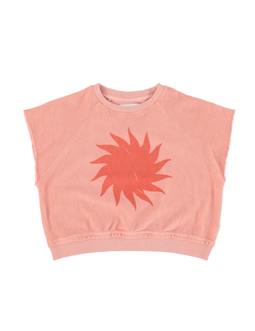 Red Sun Sleeveless Sweatshirt