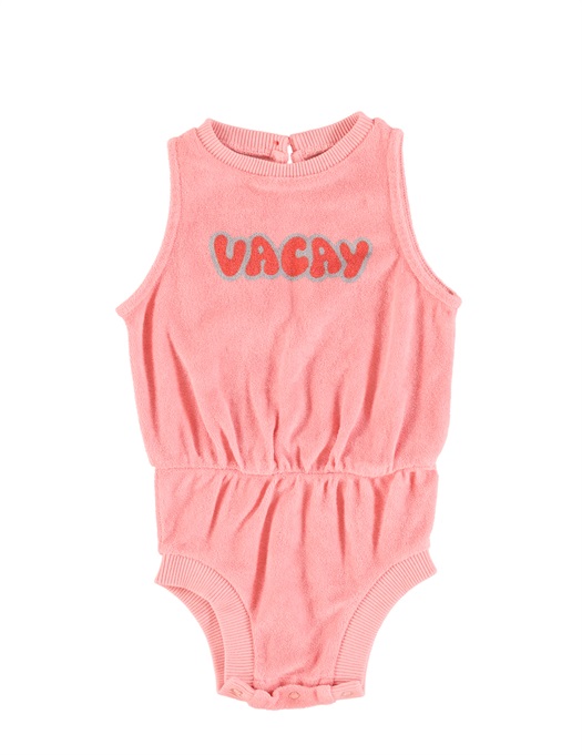 Baby Vacay Printed Terry Playsuit