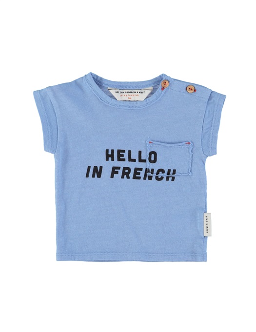 Baby Bonjour T-Shirt Light Blue