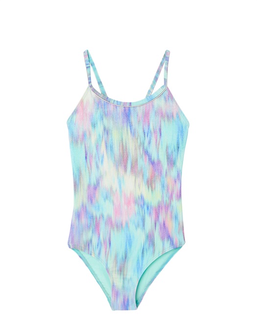 Lagoon Swimsuit Aqua Lurex