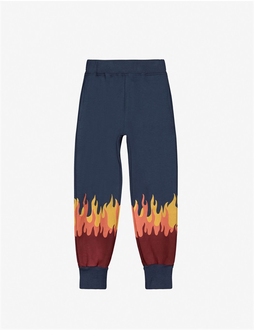 Flames Jogger Pants Navy