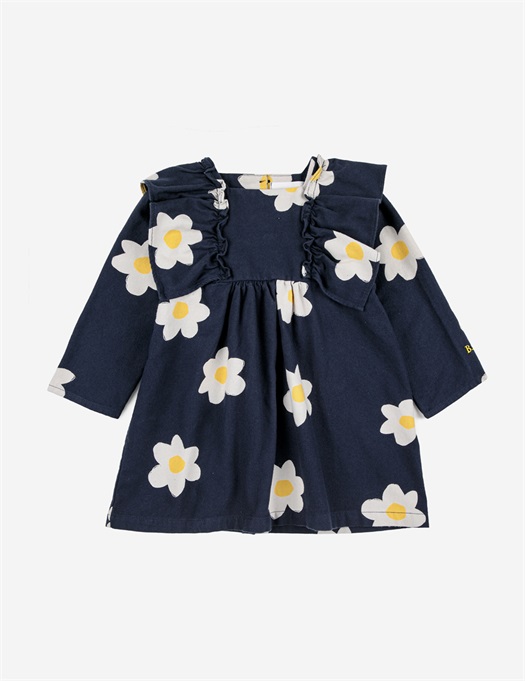 Baby Big Flower All Over Ruffle Woven Dress