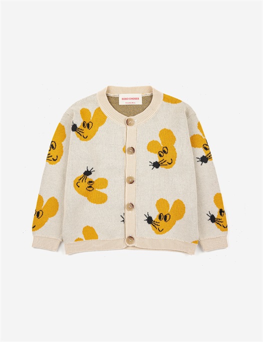 Baby Mouse All Over Cardigan