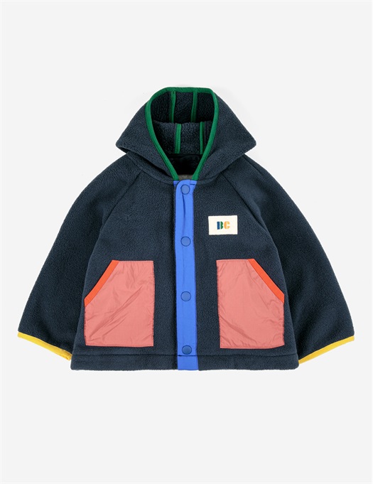 Baby Color Block Polar Hooded Jacket