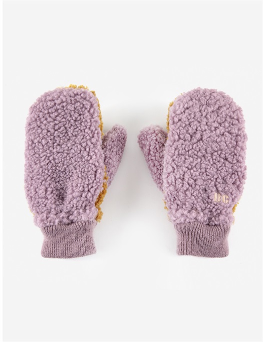 Sheepskin Colorblock Lavander Gloves