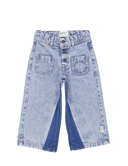 Washed Denim FlareTrousers