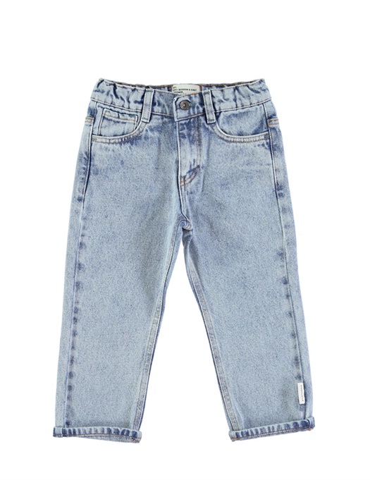Washed Light Blue Denim Trousers