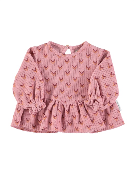 Baby Terry Blouse Pink Arrows