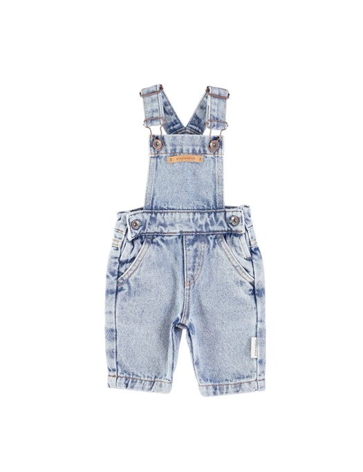 Baby Washed Light Blue Denim Dungarees