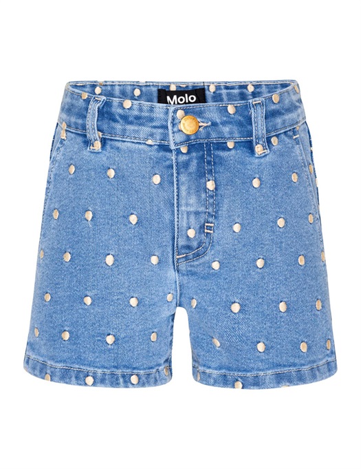 Alvira Denim Shorts - Rose Dot