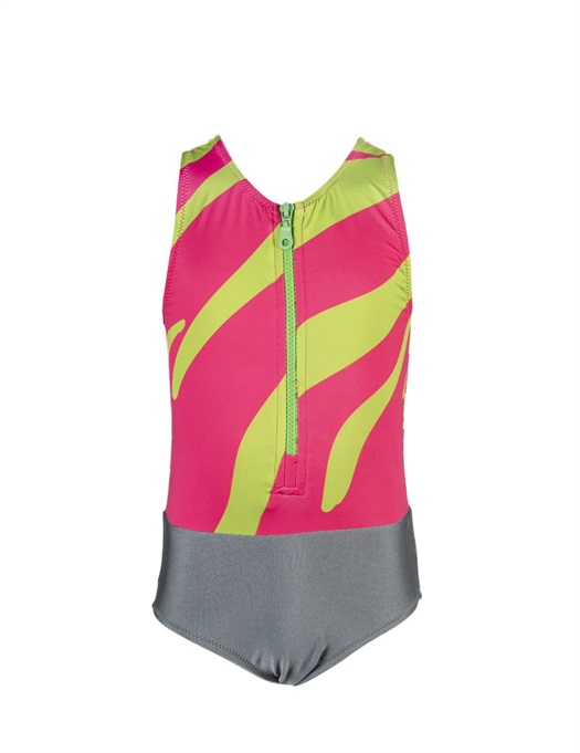 Siren Swimsuit Neon Zebra
