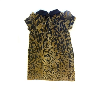 Gold Velvet Dress