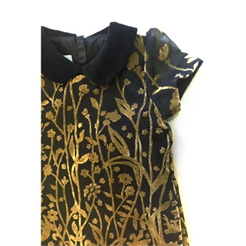 Gold Velvet Dress
