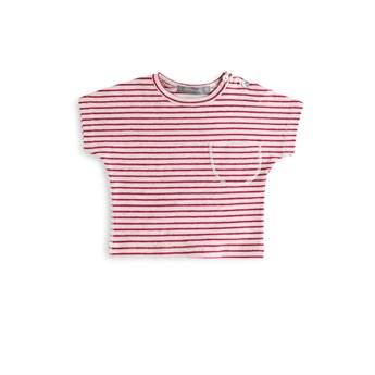 Baby Striped T-Shirt Red