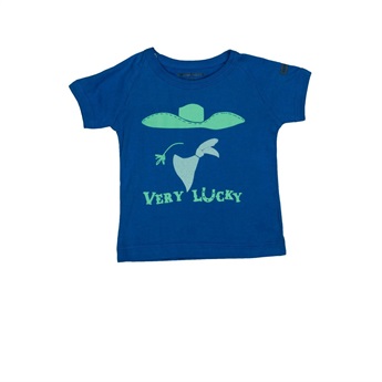 Baby Organic T-Shirt Very Lucky Blue