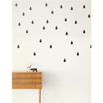 Mini Drops Wallsticker Black