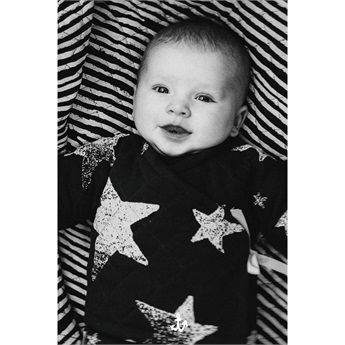 Baby Wrap White Stars