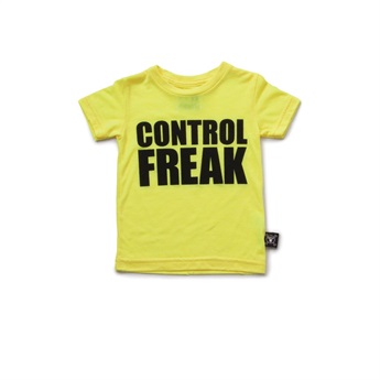 Baby Control Freak T-Shirt Yellow