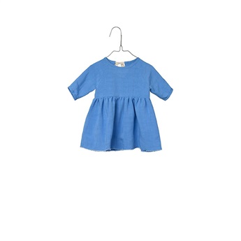 Baby Peasant Dress Water Blue