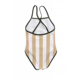 Baby Stripes Swimsuit Camel