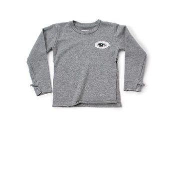 Side Slit Sweatshirt Heather Grey