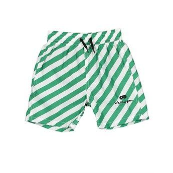 Swim Shorts Green Stripes