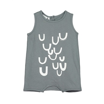 Baby Romper Upside Down Charcoal