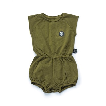 Baby Dyed Yoga Overall Rusty Green