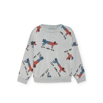 Cats and Dogs Round Neck Sweatshirt