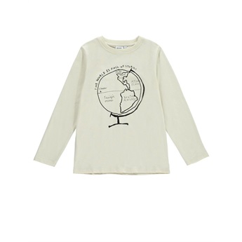 Long Sleeve T-Shirt Globe Natural
