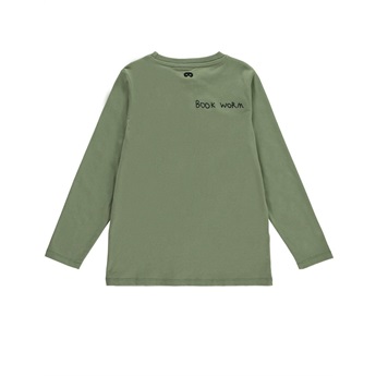 Long Sleeve T-Shirt Book Moss