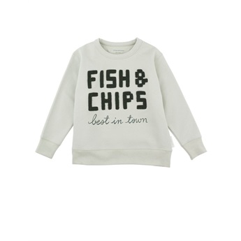 Fish & chips Graphic Sweatshirt  pistacho/dark green