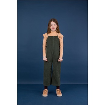 Corduroy Onepiece dark green