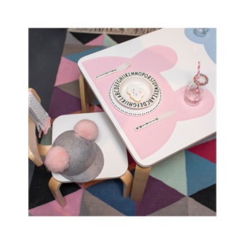 Bunny Placemat Powder Pink