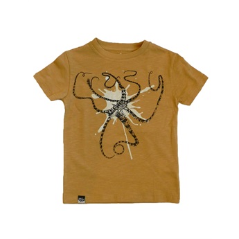 Octapus T-Shirt Ochre Slub