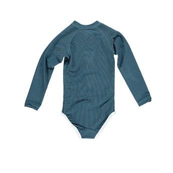 UPF50+ Ocean Ribbed Blue Swimsuit