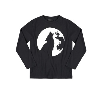 Wolf Fluor T-Shirt Black
