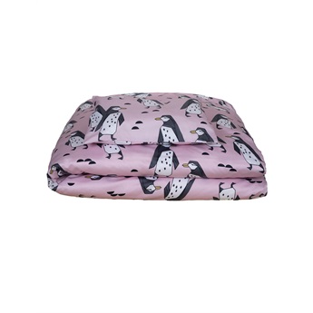 Pink Penguins Duvet Cover Single 150x200cm