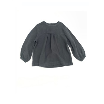 Crinkle Blouse Dark Blue