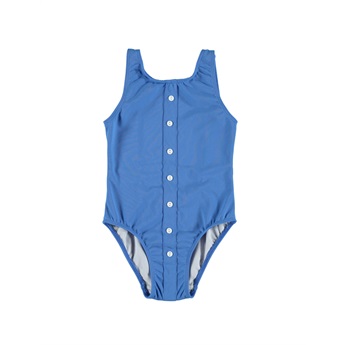 Swimsuit With Buttons Indigo Blue