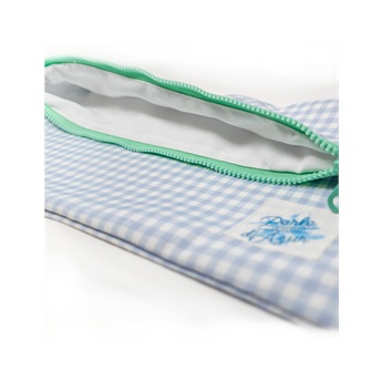 Pouch Big Sky Blue Gingham