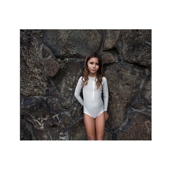 Sand Ribbed Swimsuit UPF50+