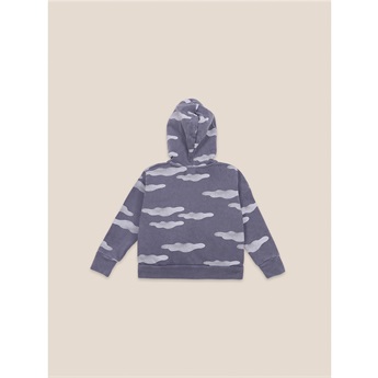 Clouds All Over Zipped Hoodie