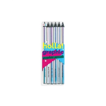 Holla Graphic Graphite Pencils Chunky - Set of 6
