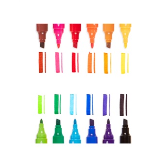 Double Dip Scented Markers - Set of 12