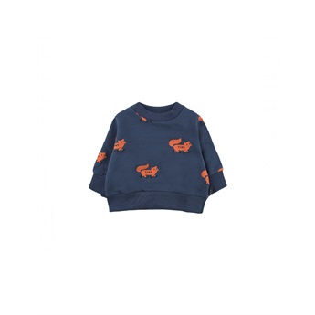 Baby Foxes Sweatshirt Navy / Sienna