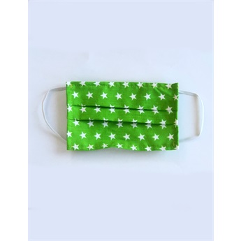 Face Mask Green Stars