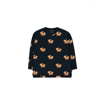 Foxes T-Shirt Navy / Camel