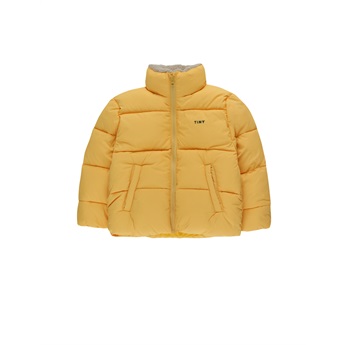 Solid Padded Jacket Yellow