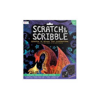 Scratch & Scribble Art Kit - Fantastic Dragons